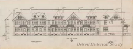 Drawing, Architectural - Ferry Avenue Elevation