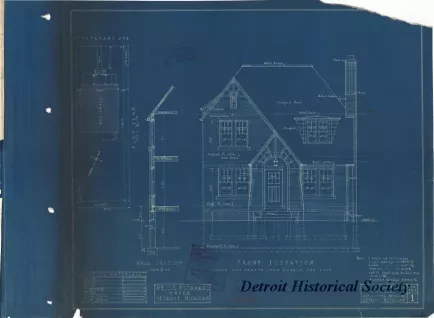 Blueprint - Front Elevation