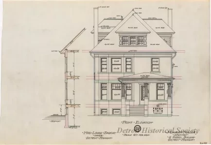 Drawing, Architectural - Front Elevation