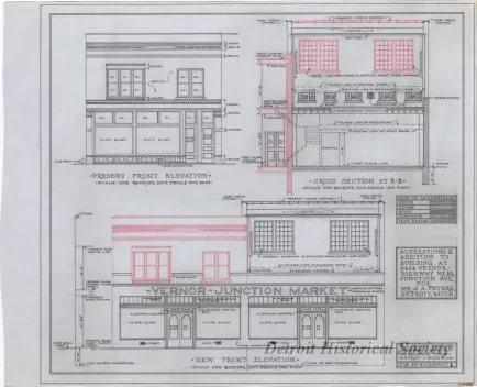 Drawing, Architectural - New Front Elevation
