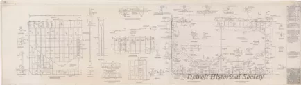 Drawing, Technical - SS Detroit Edison Lengthening -
Midship Section and Transverse Bulkhead