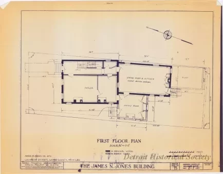Blueprint - The James N. Jones Building [Moross House]
