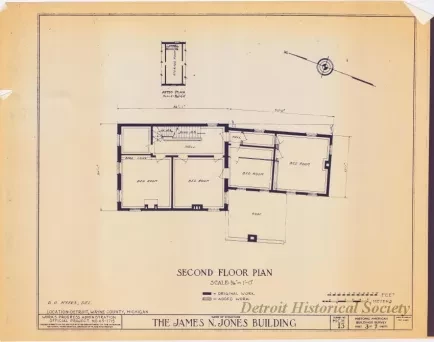 Blueprint - The James N. Jones Building [Moross House]