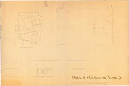 Blueprint - Interpretive Center - Fort Wayne - Floor Plan