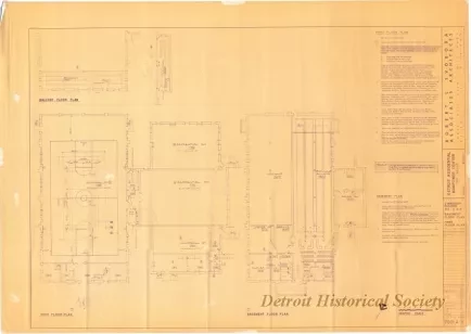 Blueprint - Detroit Residential Manpower Center, Fort Wayne
[Building No 312]