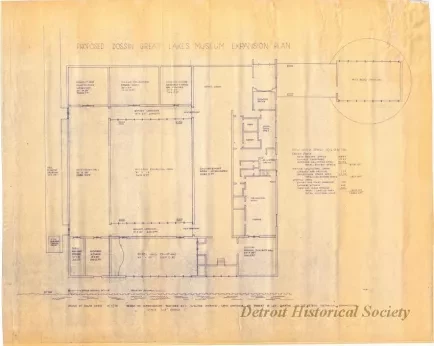 Blueprint - Proposed Dossin Great Lake Museum Expansion Plan