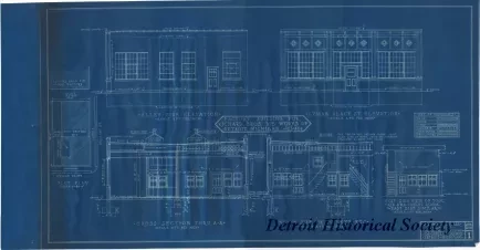 Blueprint - Factory Building for Richard Bros. Die Works of Detroit