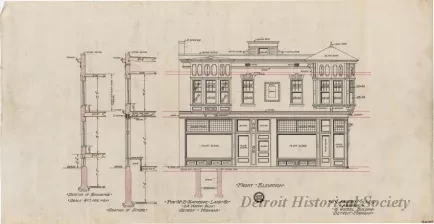 Drawing, Architectural - Front Elevation,
Street Side Elevation