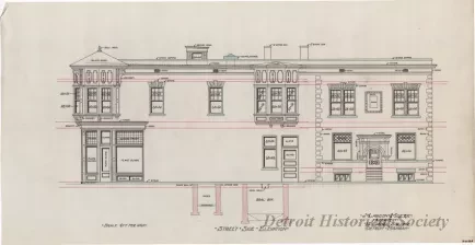 Drawing, Architectural - Front Elevation,
Street Side Elevation