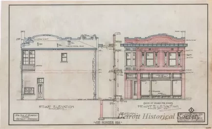 Drawing, Architectural - Rear Elevation,
Front Elevation