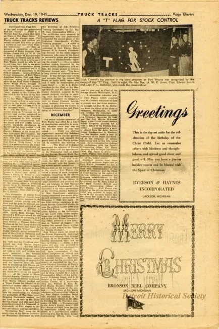 Newspaper - Truck Tracks