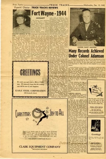 Newspaper - Truck Tracks