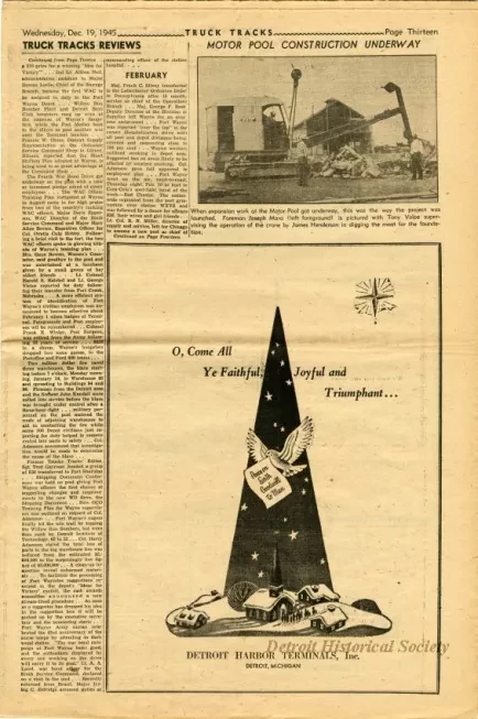 Newspaper - Truck Tracks