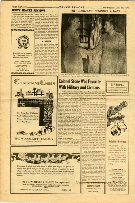 Newspaper - Truck Tracks