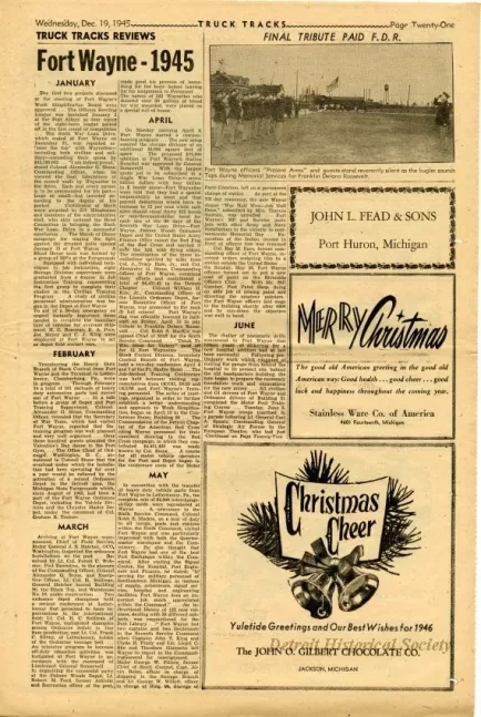 Newspaper - Truck Tracks