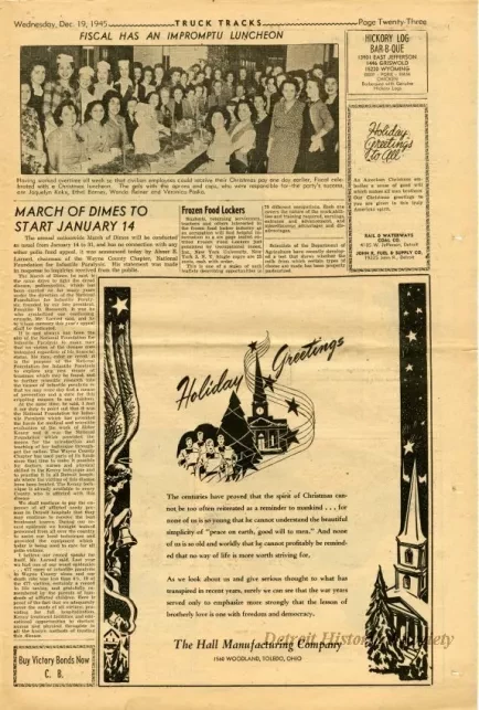 Newspaper - Truck Tracks