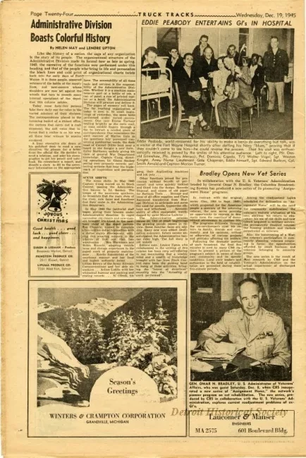 Newspaper - Truck Tracks