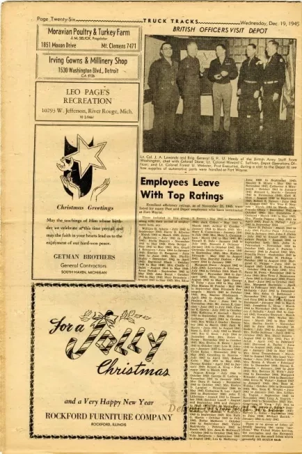 Newspaper - Truck Tracks