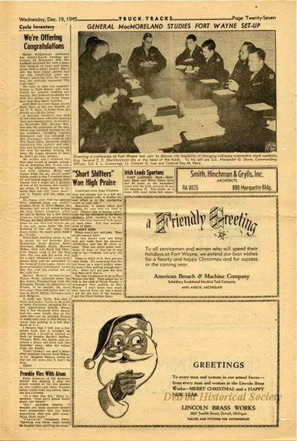 Newspaper - Truck Tracks