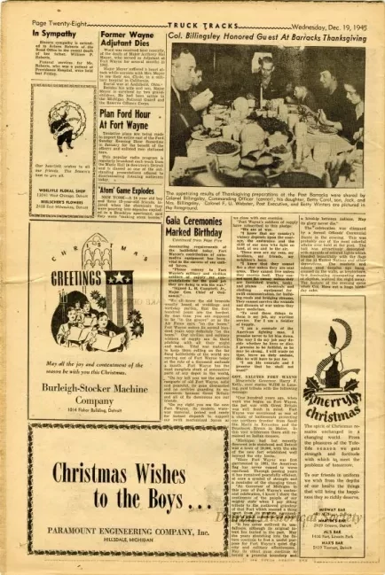 Newspaper - Truck Tracks