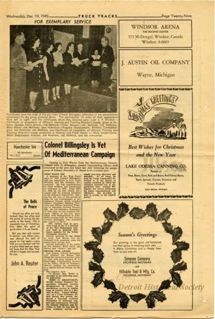 Newspaper - Truck Tracks