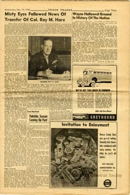 Newspaper - Truck Tracks