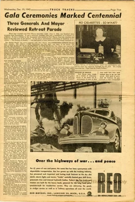 Newspaper - Truck Tracks