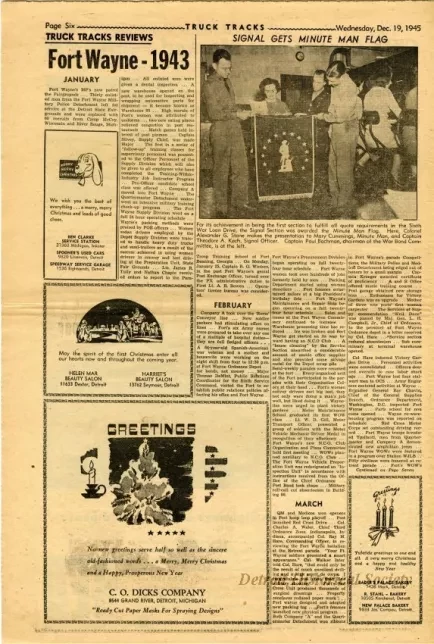 Newspaper - Truck Tracks