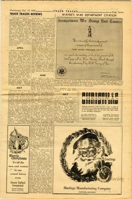 Newspaper - Truck Tracks