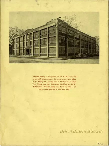 Pamphlet - We Congratulate Our Chief, Robert M. Kerr On this, his Fiftieth Business Anniversary