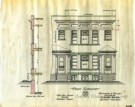 Drawing, Architectural - Front Elevation