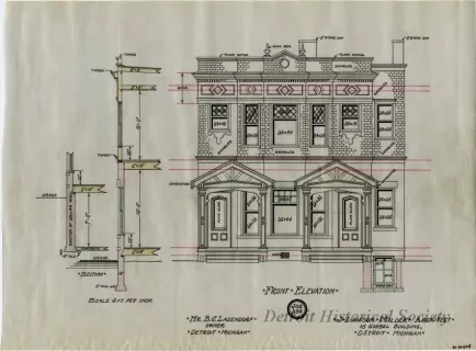 Drawing, Architectural - Front Elevation