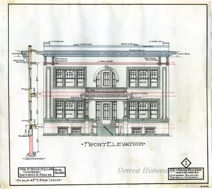 Drawing, Architectural - Front Elevation