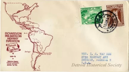 Envelope - Envelope from Richardson Pan-American Highway Expedition