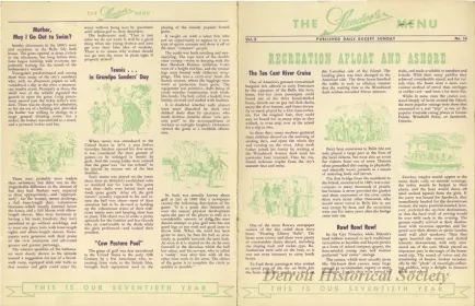 Menu - The Sanders Menu, Vol. 2, No. 14