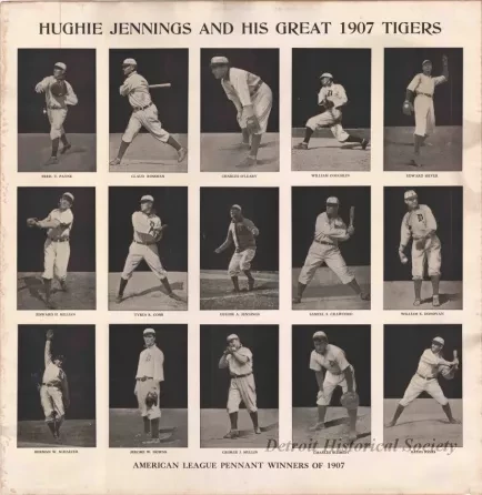 Poster - Hughie Jennings and His Great 1907 Tigers