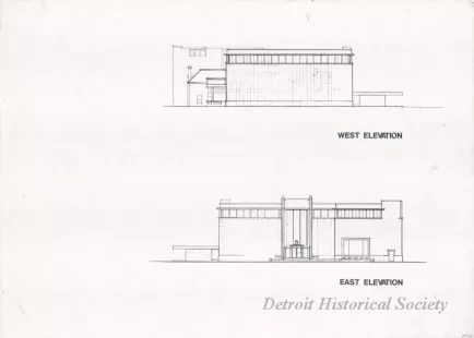 Drawing, Architectural - West Elevation,
East Elevation