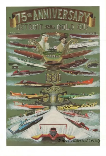 Poster - 75th Anniversary - Detroit APBA Gold Cup