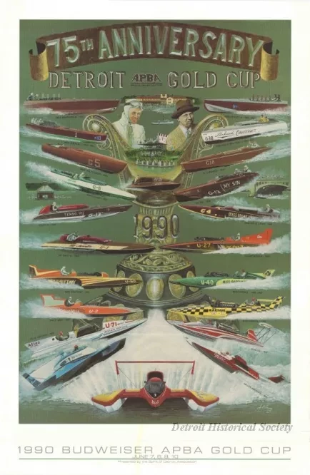 Poster - 75th Anniversary - Detroit APBA Gold Cup