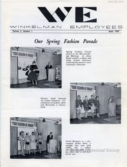 Newsletter - WE Winkelman Employees, Vol. 2, No. 1
April, 1957