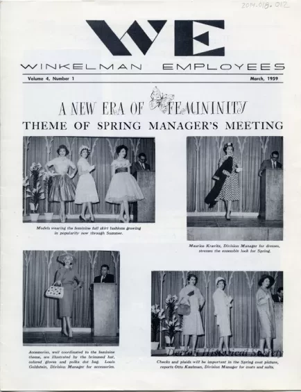 Newsletter - WE Winkelman Employees, Vol. 4, No. 1
March, 1959