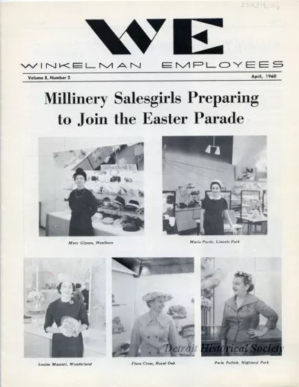 Newsletter - WE Winkelman Employees, vol. 8, no. 2
April, 1960