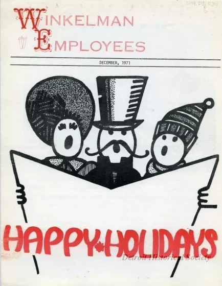 Newsletter - WE Winkelman Employees
December, 1971