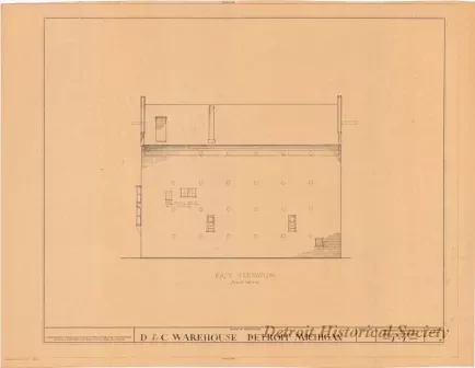 Blueprint - D. & C. Warehouse, Detroit, Michigan