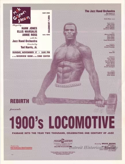 Poster - Rebirth Presents 1900's Locomotive,
Passage into the Year Two Thousand, Celebrating One Century of Jazz