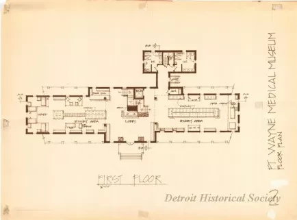 Blueprint - Ft. Wayne Medical Museum,
Floor Plan