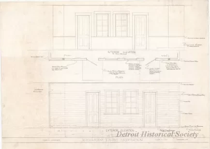 Drawing, Architectural - Schoolroom Exhibit Modification