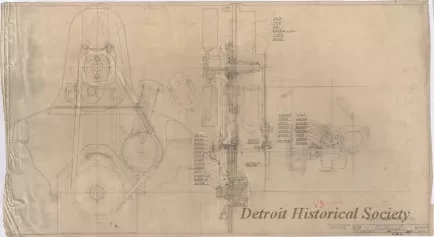 Drawing, Technical - Fan & Water Pump Alterations, V.B.