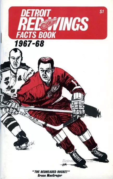 Booklet - Annual Detroit Red Wings Facts Book, Official Guide for Press, Radio & TV 1967-68