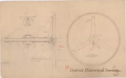 Drawing, Technical - Steering Wheel Layout